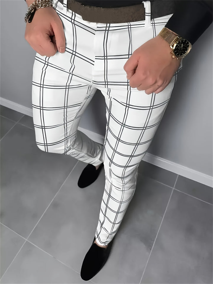 Percy | Refined Checked Trousers