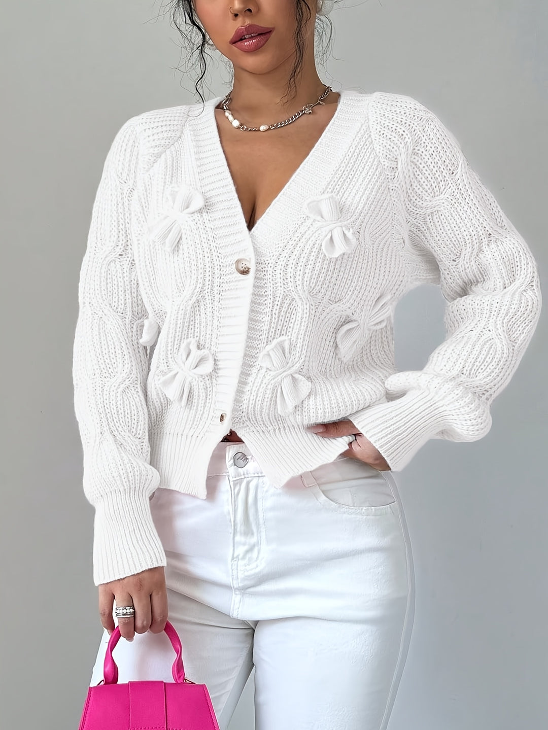 Margot | Soft Bow-Detail Cardigan