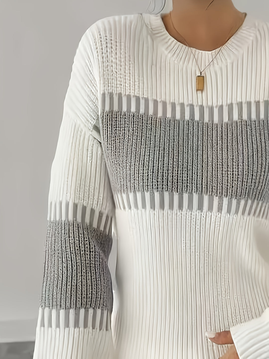 Lorna | Colour-Block Striped Sweater