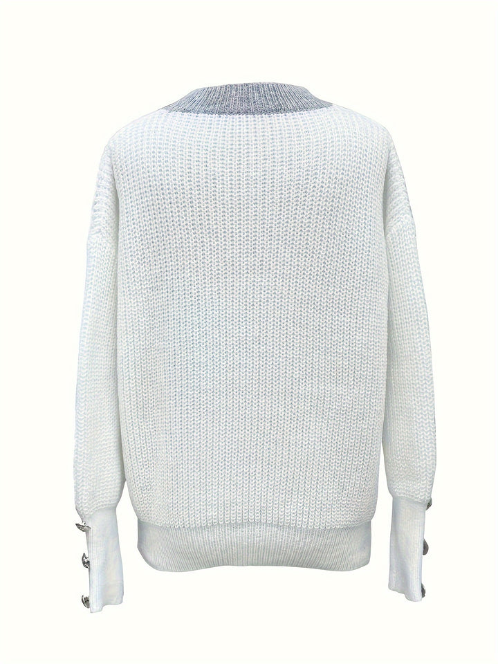 Bethany | Relaxed Button-Detail Sweater