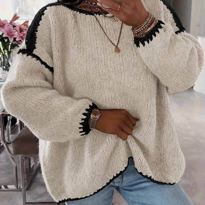 Cressida | Relaxed Boat Neck Sweater