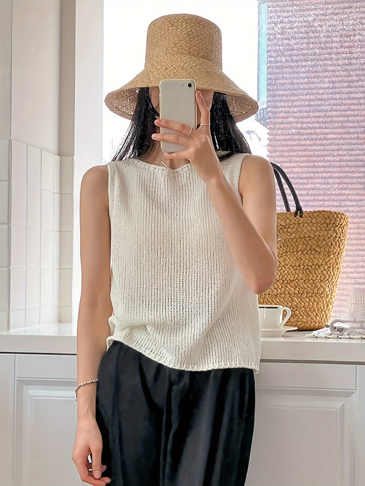 Willa | Relaxed Sleeveless Knit Top