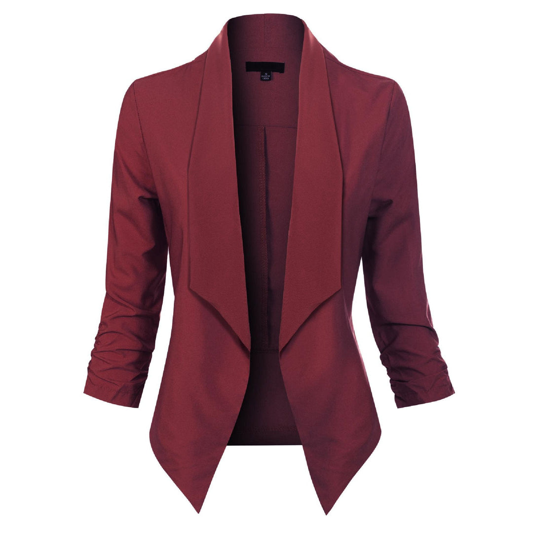 Gabrielle | Open-Front Draped Blazer
