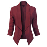 Gabrielle | Open-Front Draped Blazer