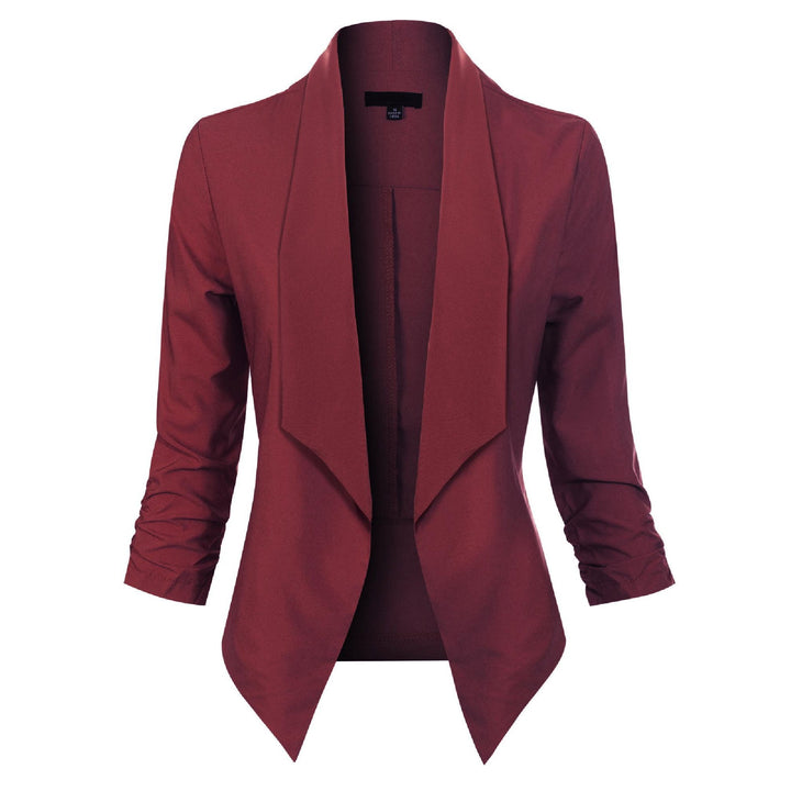 Gabrielle | Open-Front Draped Blazer