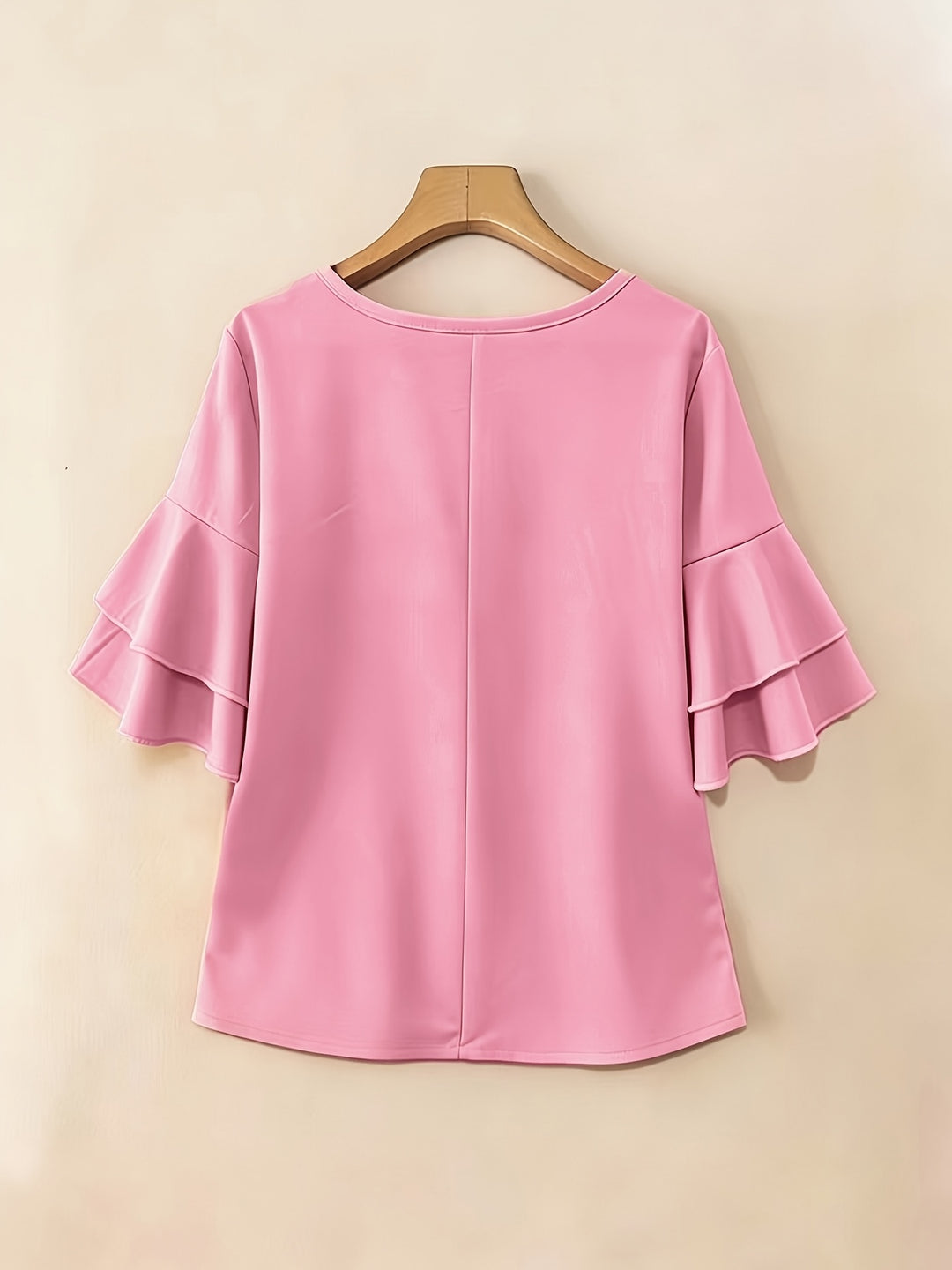 Annette | Flared-Sleeve Ruffle Top