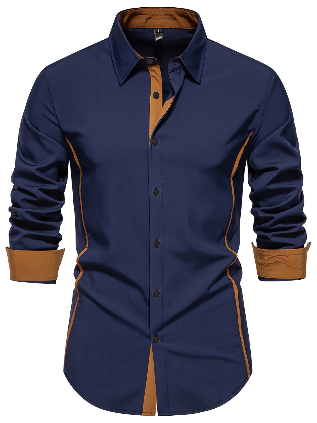 Harlan | Contrast-Trim Button-Up Shirt