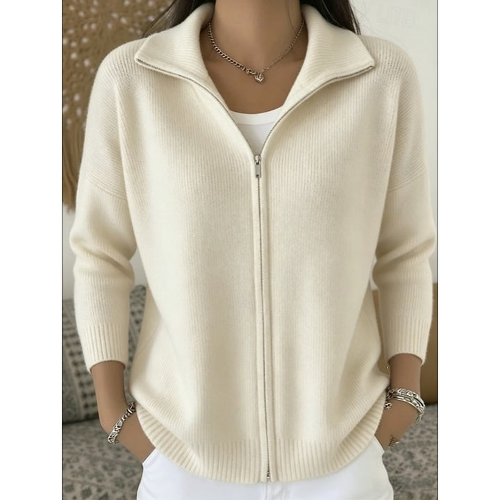 Gloria | Elegant Stand-Collar Cardigan