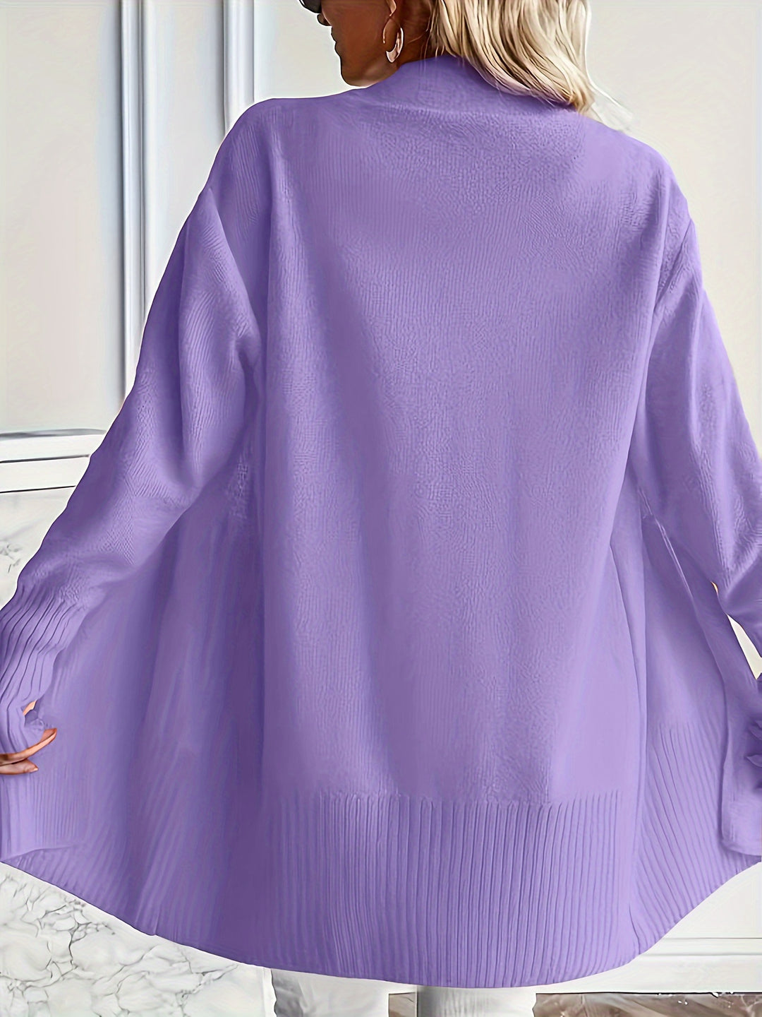 Charlotte | Draped Open-Front Cardigan