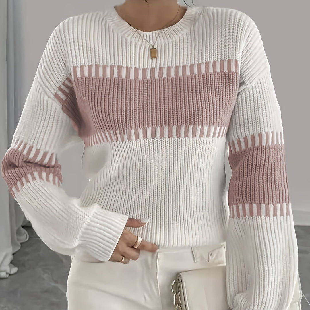 Lorna | Colour-Block Striped Sweater