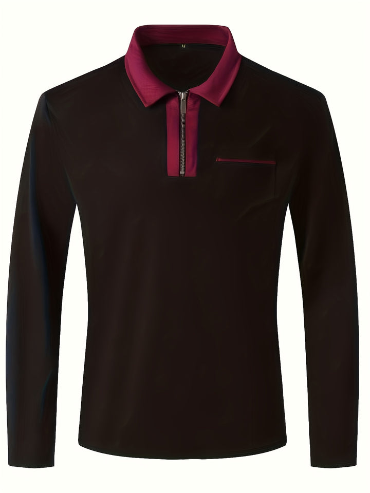 Fletcher | Refined Zip-Collar Polo Shirt