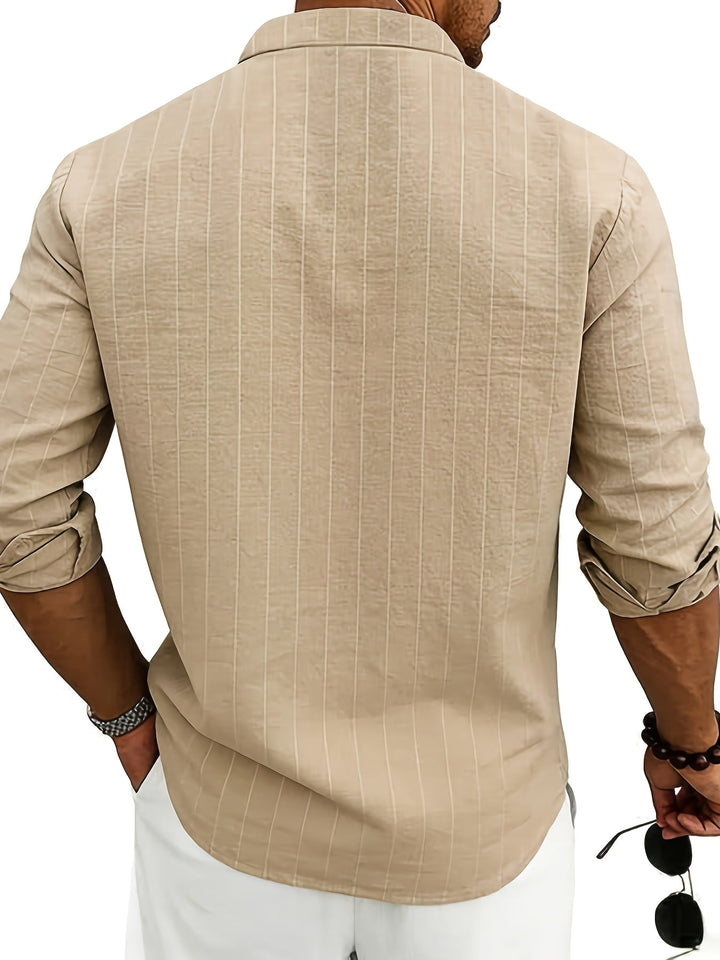 Callum | Refined Striped Button-Up Shirt