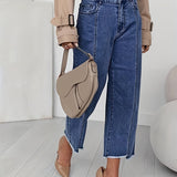 Wren | Cropped Straight-Leg Jeans