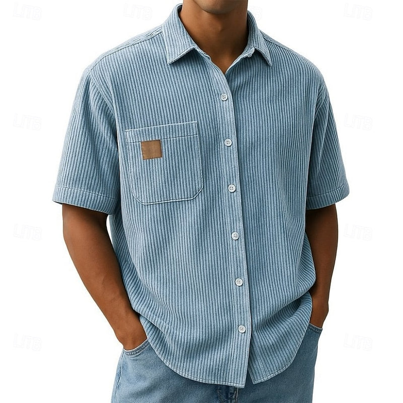 Rhys | Textured Short-Sleeve Shirt