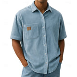 Rhys | Textured Short-Sleeve Shirt