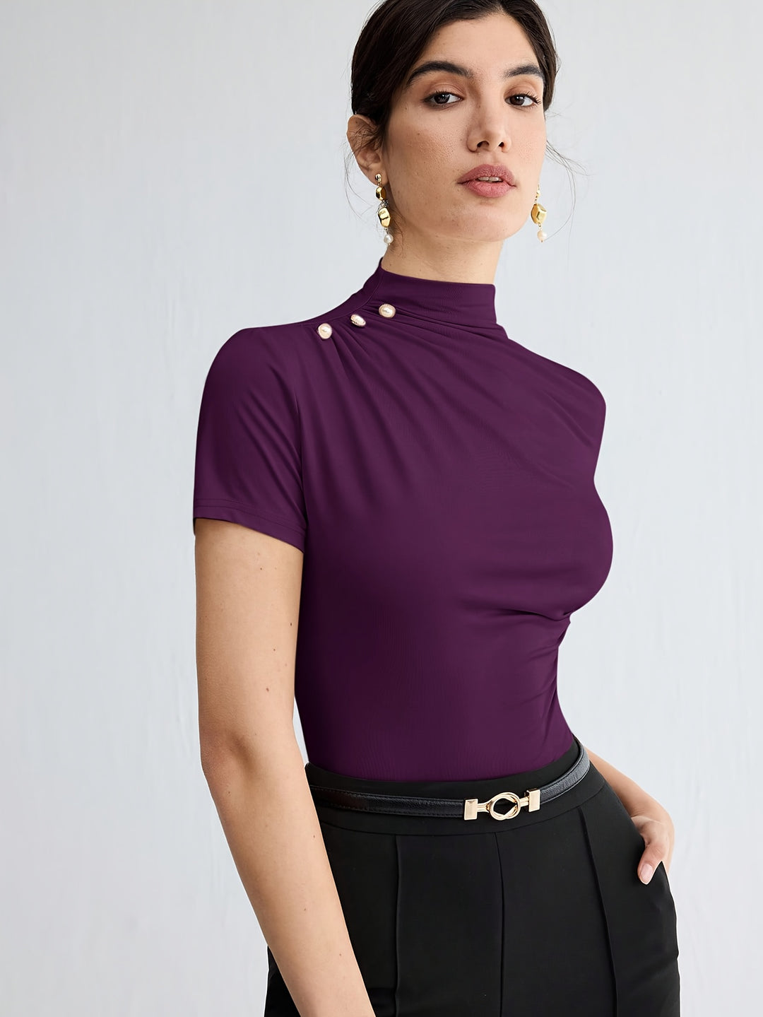 Larissa | Refined Mock-Neck Top