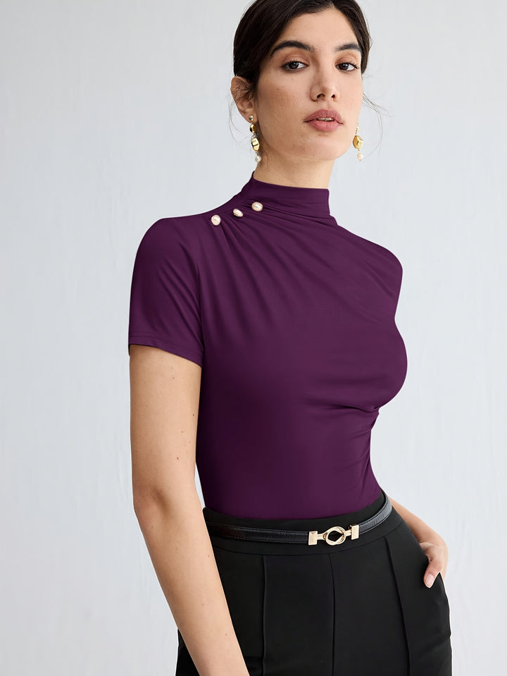 Larissa | Refined Mock-Neck Top
