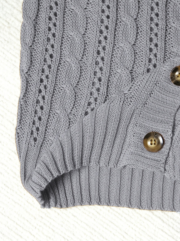 Rosalind | Classic Cable-Knit Cardigan