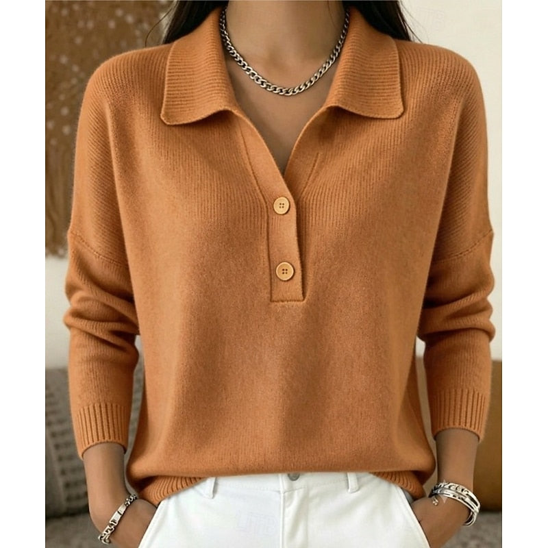Elodie | Elegant Collared Sweater