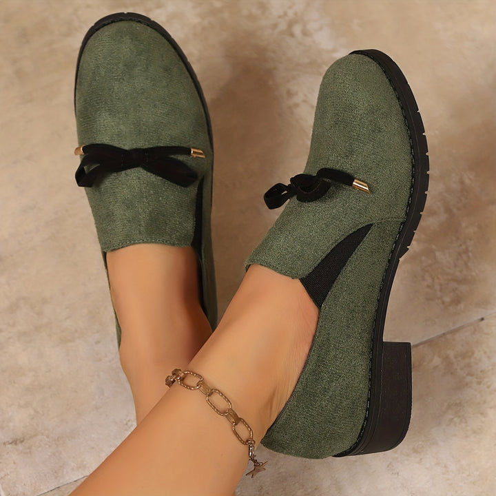 Odette | Bow-Detail Slip-On Loafers