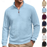 Spencer | Textured Quarter-Zip Pullover