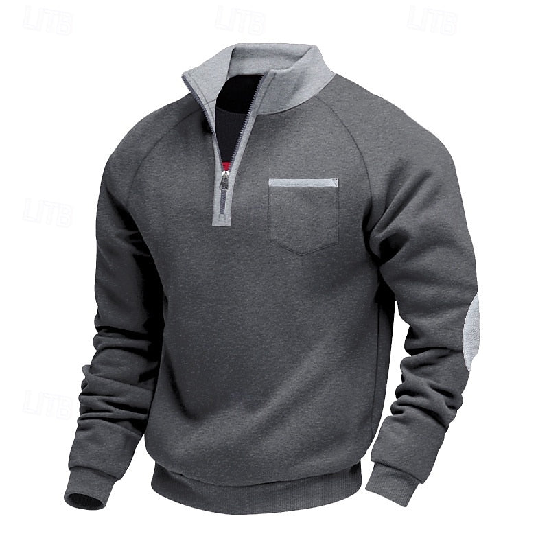 Bradley | Quarter-Zip Stand-Collar Sweatshirt