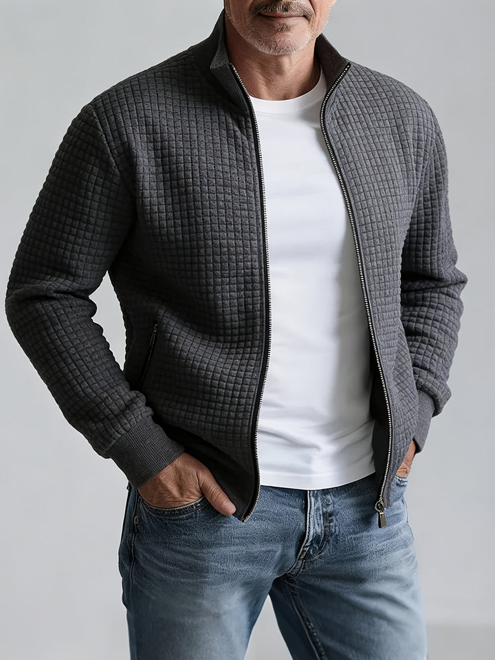 Griffin | Textured Zip-Up Jacket