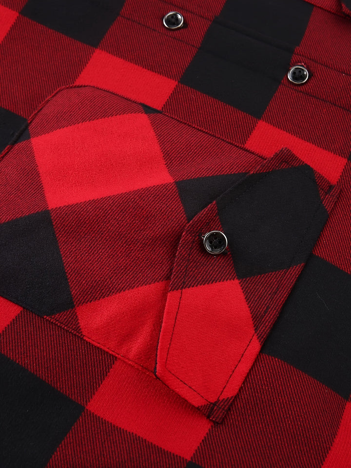 Clayton | Hooded Plaid Overshirt
