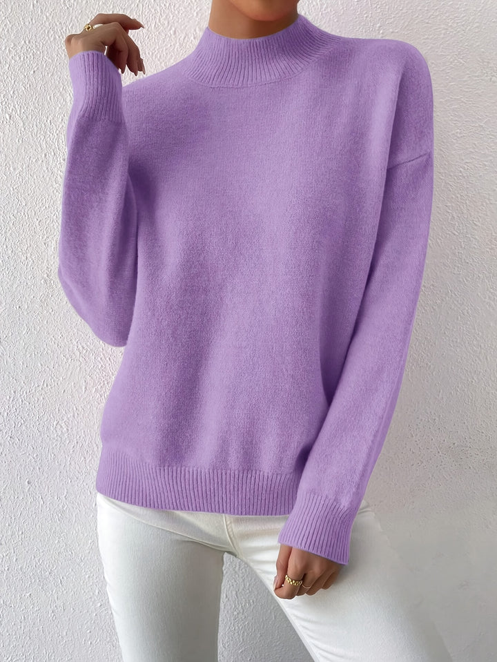 Annika | Refined Mock Neck Sweater