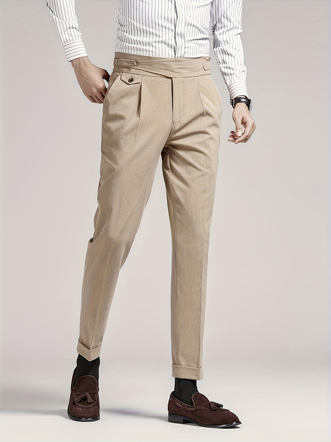 Alaric | Tailored Pleated Trousers