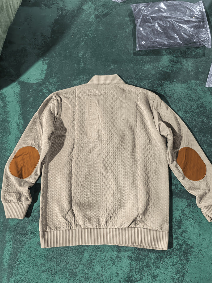 Rupert | Cable-Knit Stand Collar Sweater