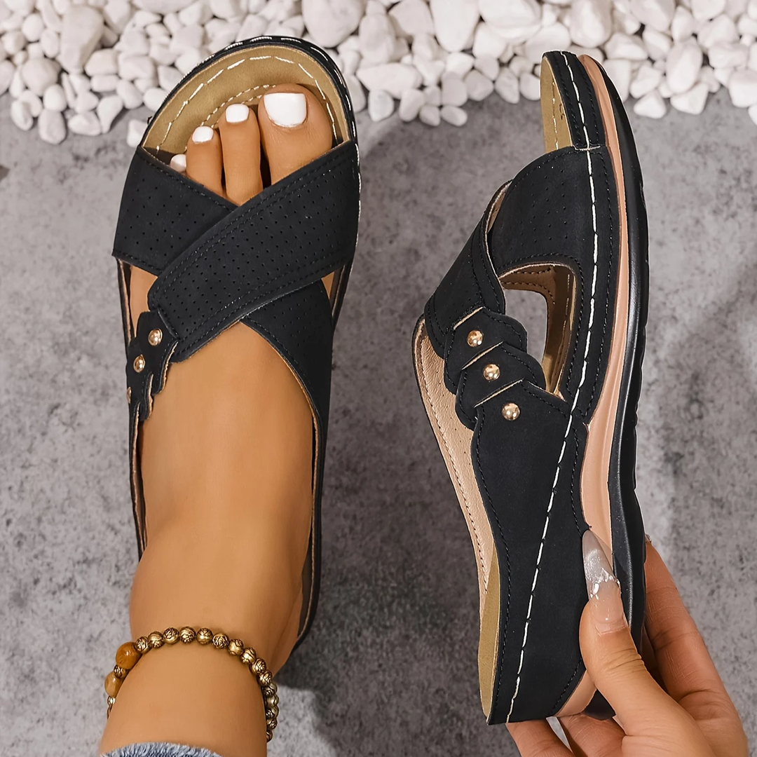 Marlene | Cushioned Comfort Wedge Sandals