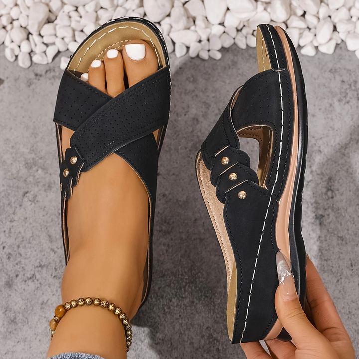 Marlene | Cushioned Comfort Wedge Sandals