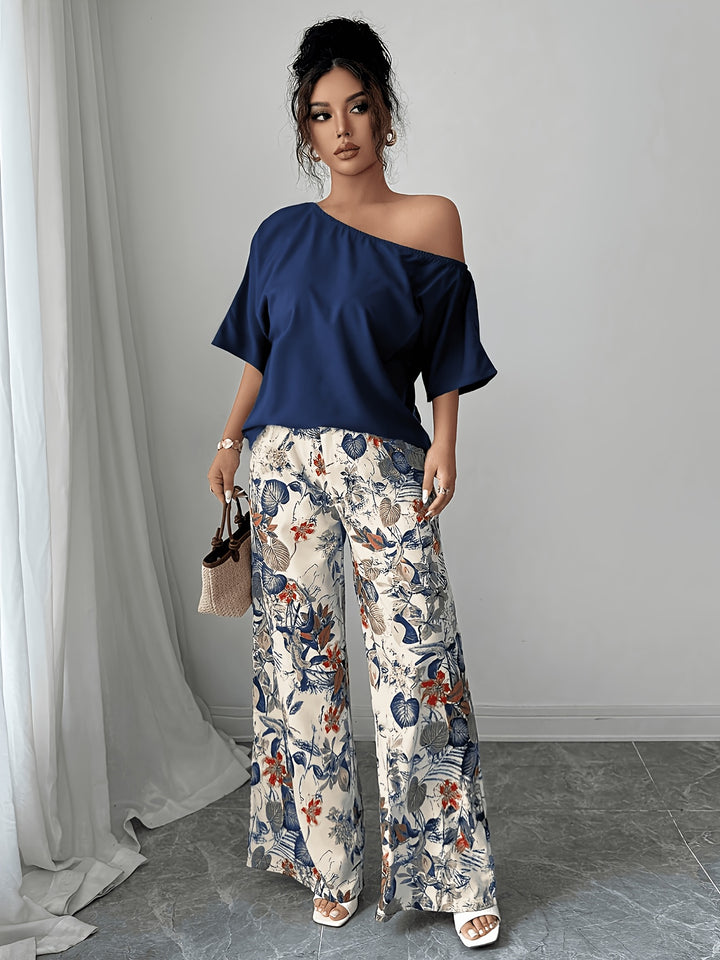 Rosabel | Off-Shoulder Floral Two-Piece Set