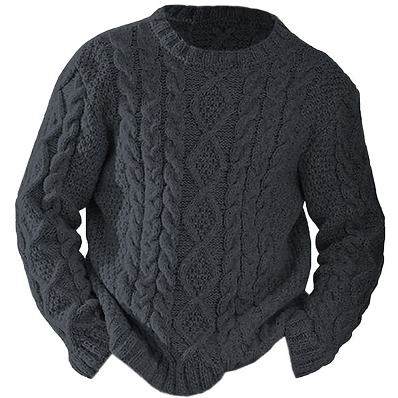 Wallace | Cable-Knit Crew Neck Sweater