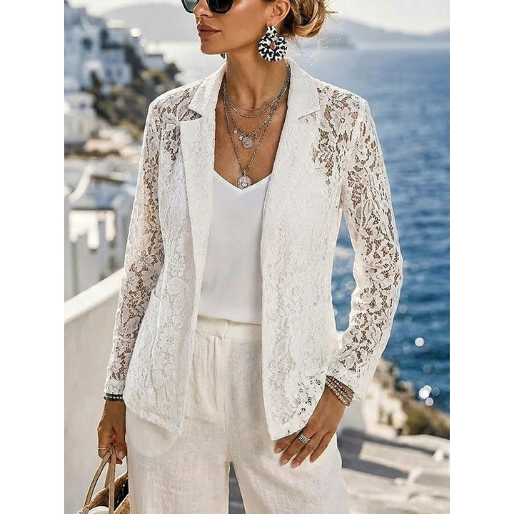 Brooke | Refined Openwork Blazer