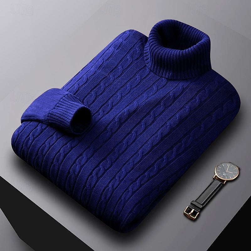 Callan | Cable-Knit Turtleneck Sweater