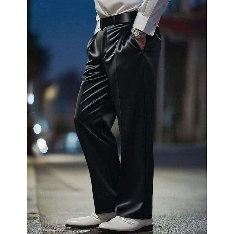 Sterling | Smooth Straight-Leg Dress Trousers