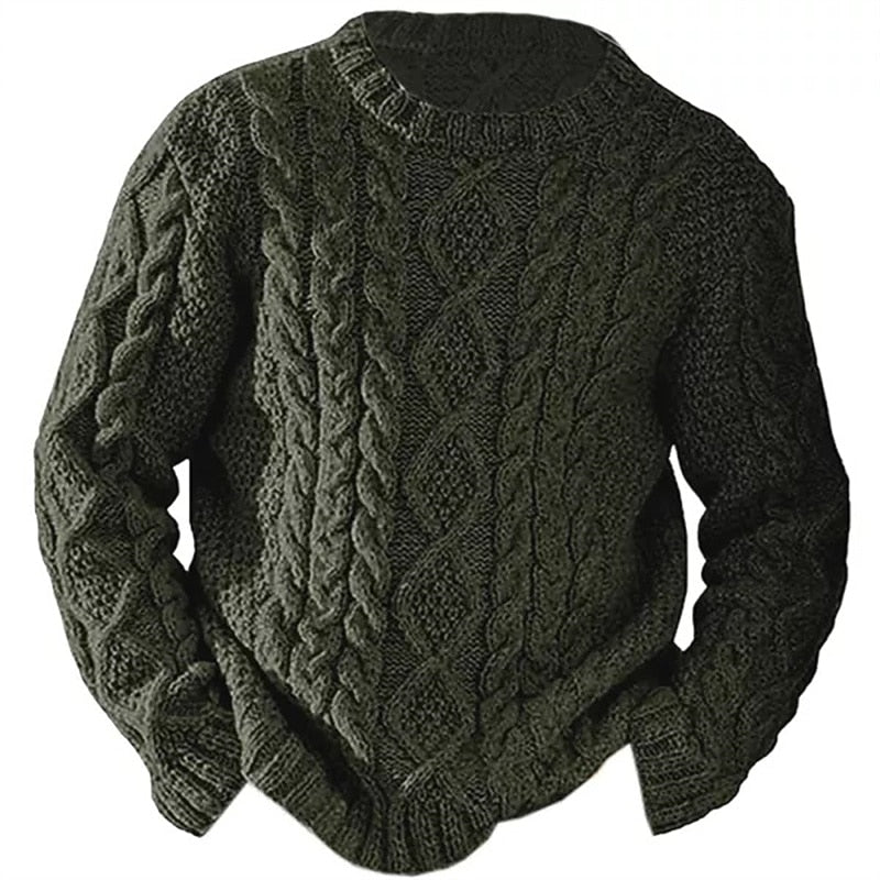 Wallace | Cable-Knit Crew Neck Sweater
