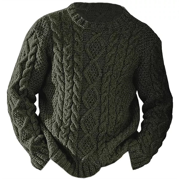Wallace | Cable-Knit Crew Neck Sweater