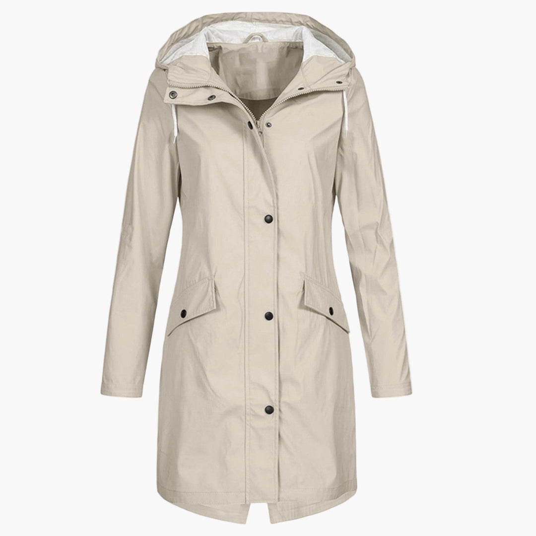Bridget | Longline Hooded Raincoat