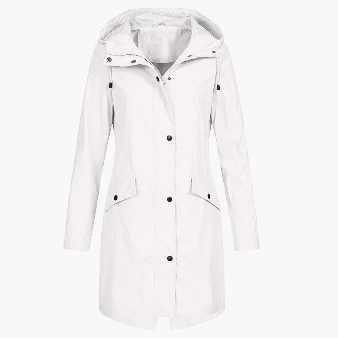 Bridget | Longline Hooded Raincoat