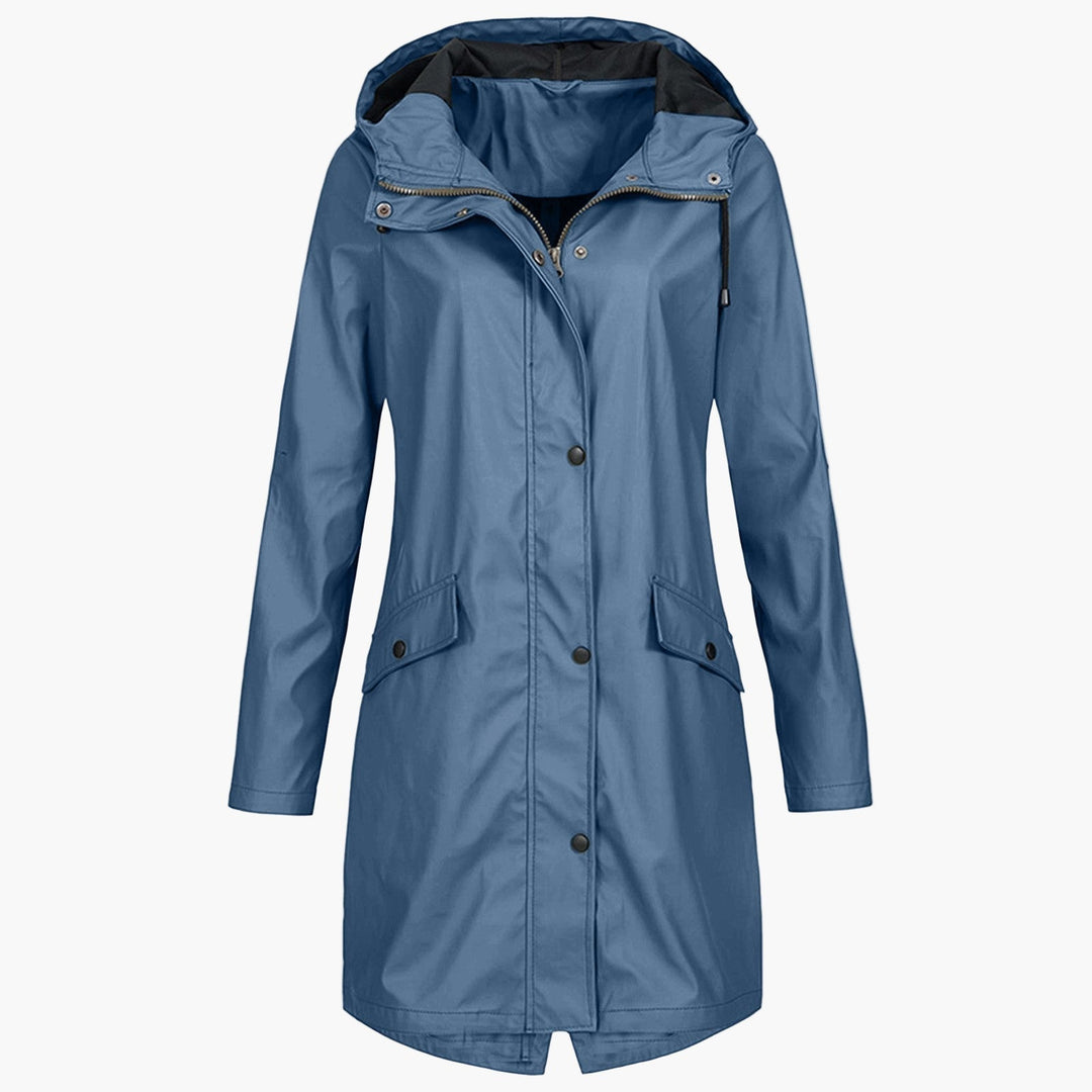 Bridget | Longline Hooded Raincoat