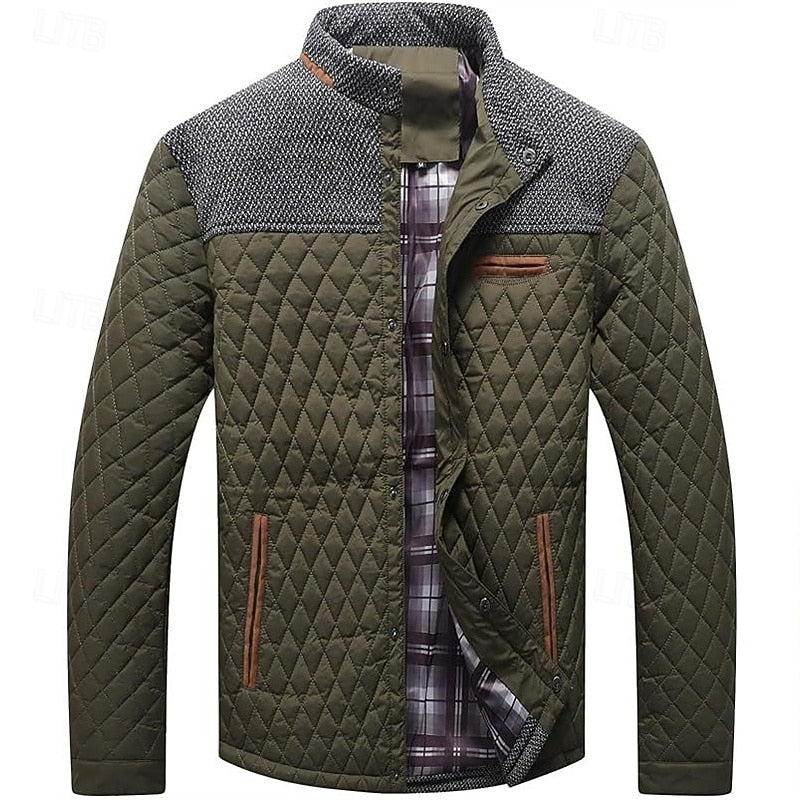 Leland | Quilted Stand-Collar Jacket