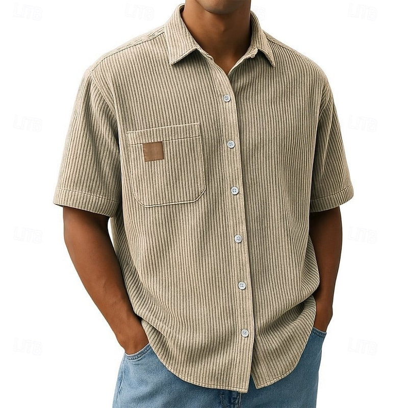Rhys | Textured Short-Sleeve Shirt