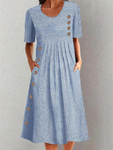 Lillian | Classic Striped Summer Dress