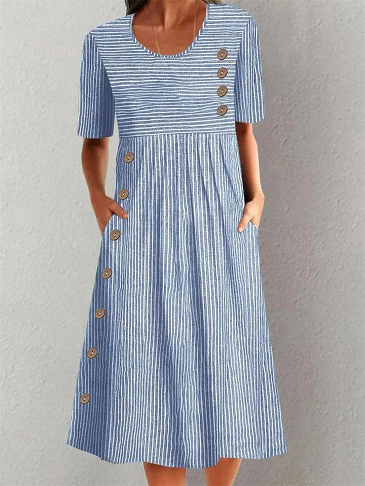 Lillian | Classic Striped Summer Dress