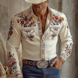 Wyatt | Embroidered Floral Western Shirt