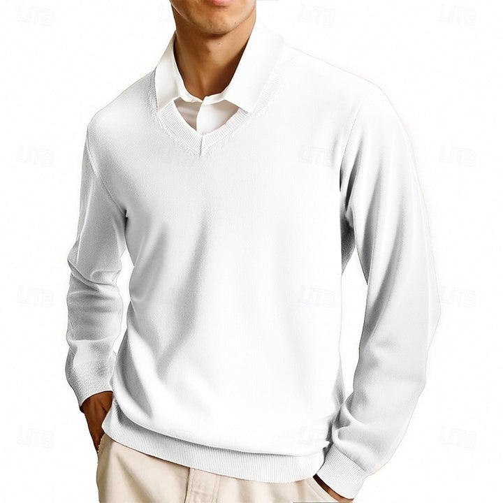 Calvin | Refined V-Neck Sweater