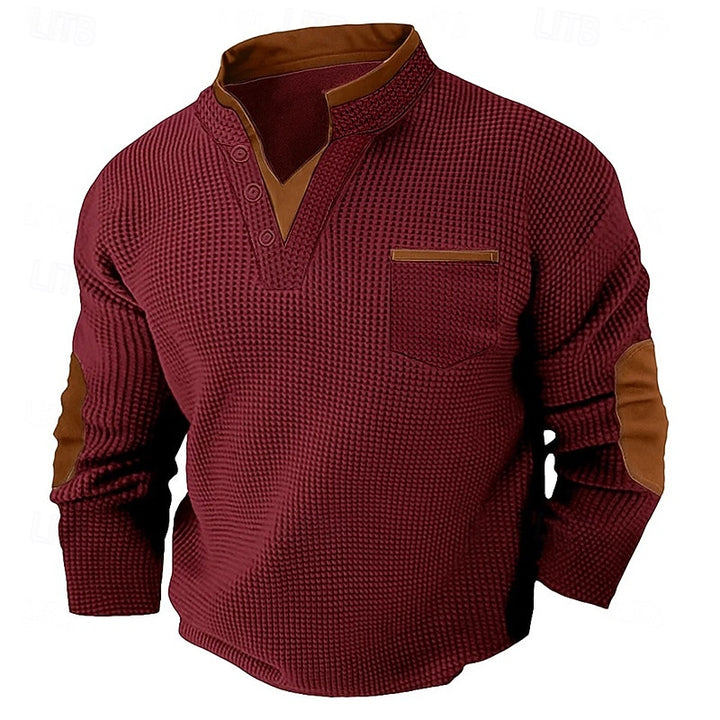Dexter | Textured Button Henley